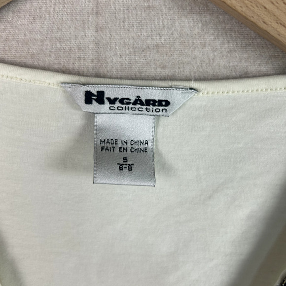 Vintage Womens Y2K Babydoll Top Size S Beaded Preppy Fairy Grunge Coquette Boho - Picture 5 of 10